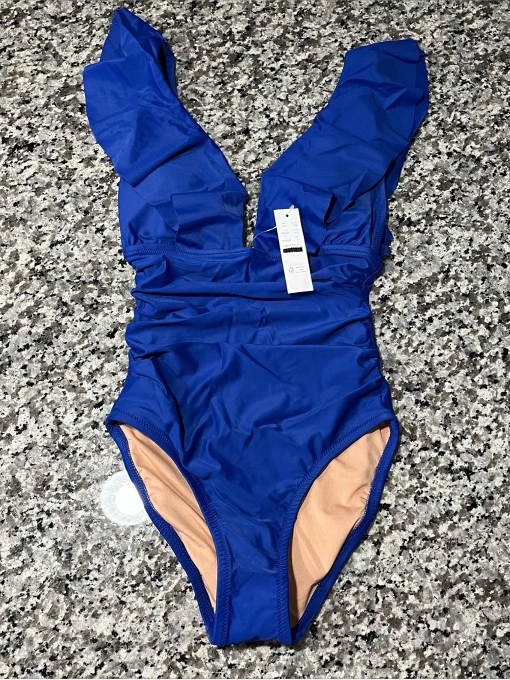 J Crew Swim 0 One-Piece Swimsuit Blue